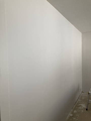 Repaired and finished wall